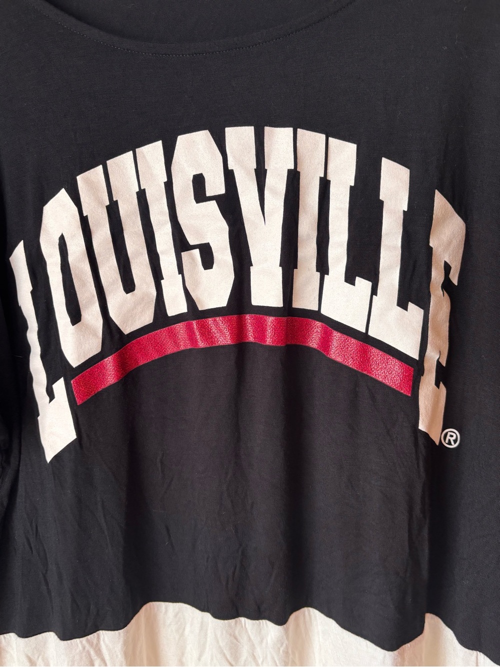 Louisville Women’s Black Long Sleeve Graphic Tee